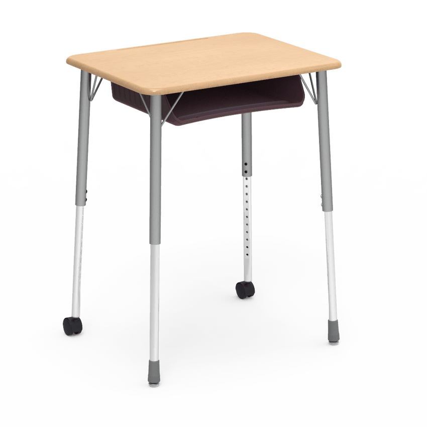 Virco ZUMA Series Student Desk with Book Box Adj Height 26"W x 20"D x 22"-34"H (DESK-ZADJ2026BOXMC2) - SchoolOutlet