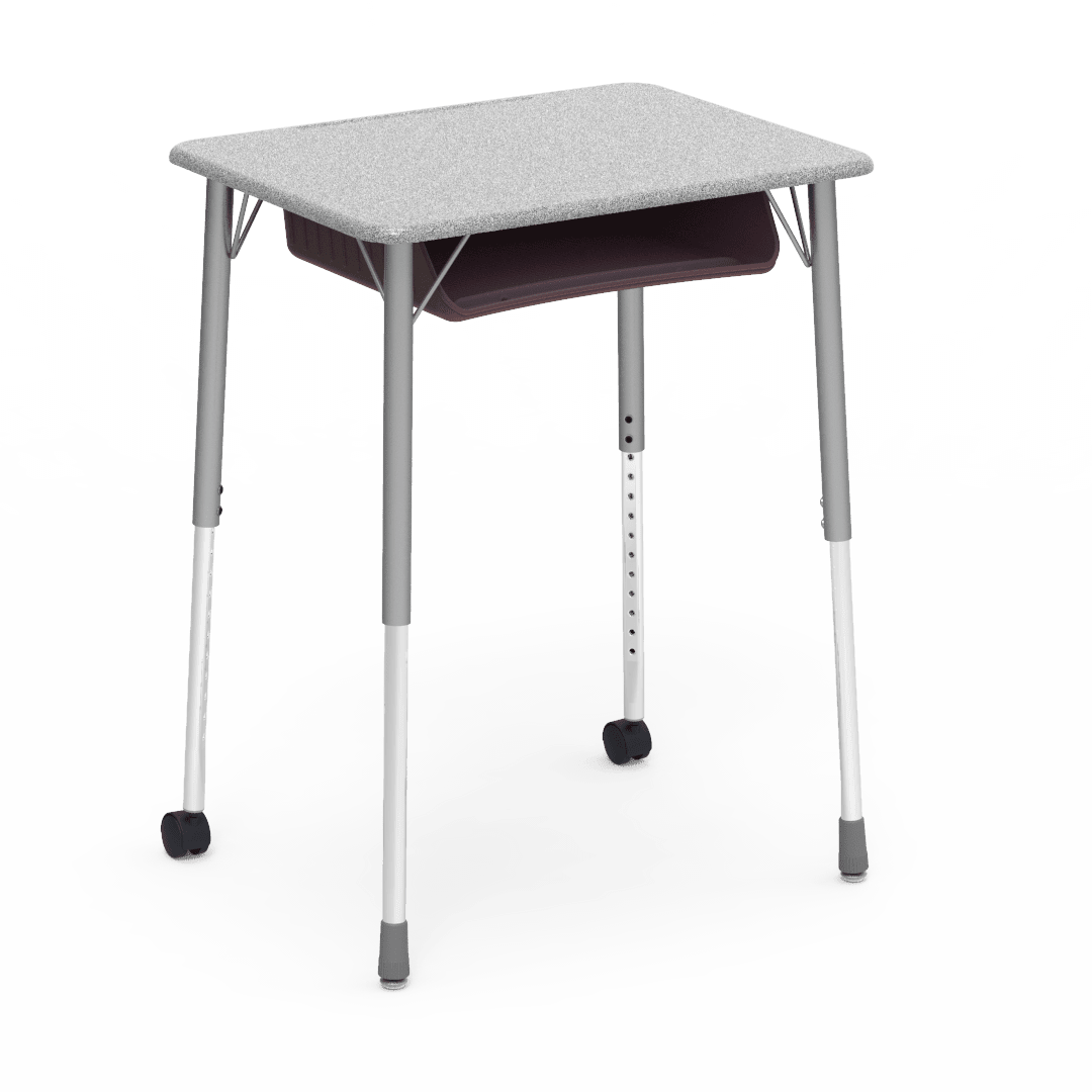 Virco ZUMA Series Student Desk with Book Box Adj Height 26"W x 20"D x 22"-34"H (DESK-ZADJ2026BOXMC2) - SchoolOutlet