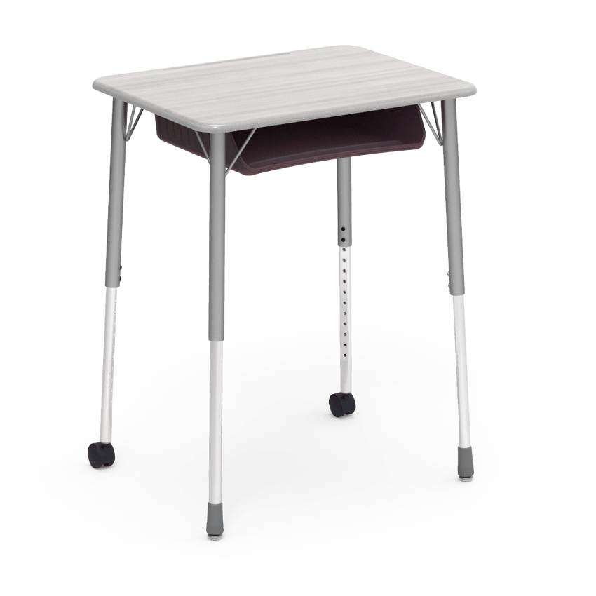 Virco ZUMA Series Student Desk with Book Box Adj Height 26"W x 20"D x 22"-34"H (DESK-ZADJ2026BOXMC2) - SchoolOutlet
