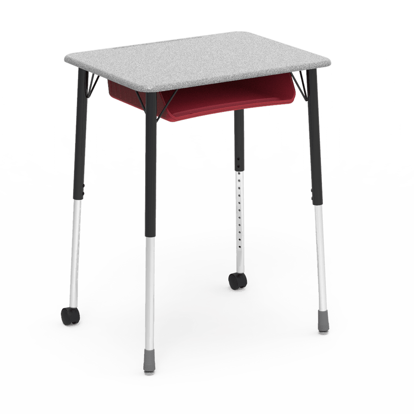 Virco ZUMA Series Student Desk with Book Box Adj Height 26"W x 20"D x 22"-34"H (DESK-ZADJ2026BOXMC2) - SchoolOutlet