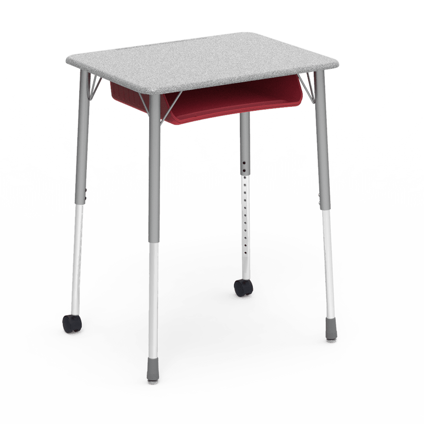 Virco ZUMA Series Student Desk with Book Box Adj Height 26"W x 20"D x 22"-34"H (DESK-ZADJ2026BOXMC2) - SchoolOutlet