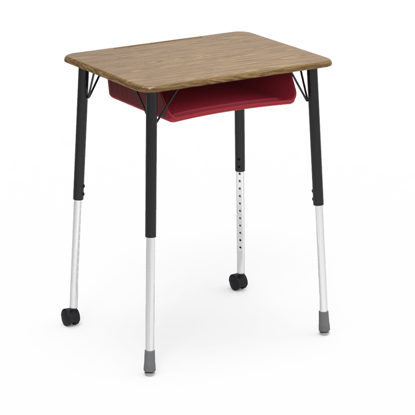 Virco ZUMA Series Student Desk with Book Box Adj Height 26"W x 20"D x 22"-34"H (DESK-ZADJ2026BOXMC2) - SchoolOutlet