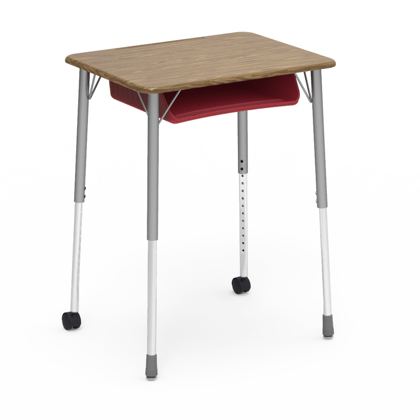 Virco ZUMA Series Student Desk with Book Box Adj Height 26"W x 20"D x 22"-34"H (DESK-ZADJ2026BOXMC2) - SchoolOutlet