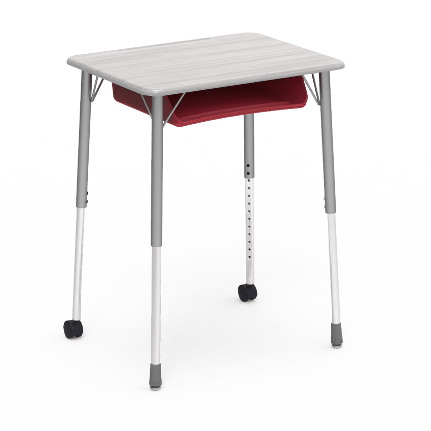 Virco ZUMA Series Student Desk with Book Box Adj Height 26"W x 20"D x 22"-34"H (DESK-ZADJ2026BOXMC2) - SchoolOutlet