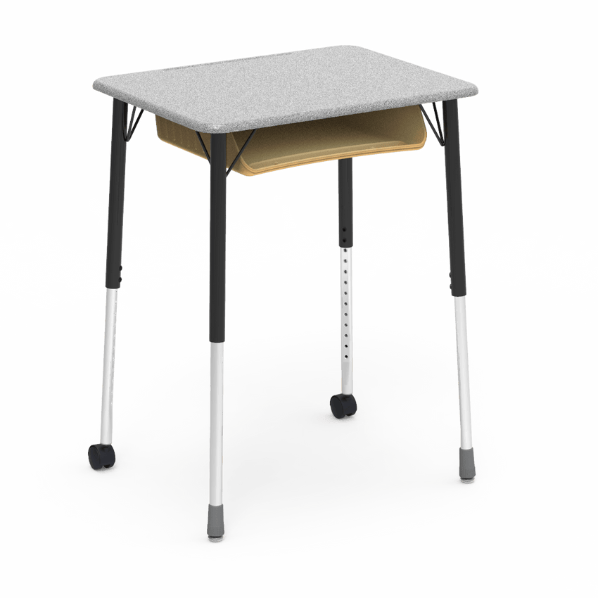 Virco ZUMA Series Student Desk with Book Box Adj Height 26"W x 20"D x 22"-34"H (DESK-ZADJ2026BOXMC2) - SchoolOutlet