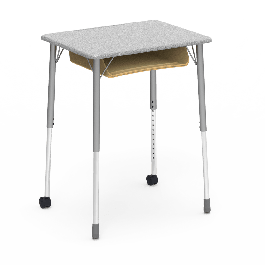 Virco ZUMA Series Student Desk with Book Box Adj Height 26"W x 20"D x 22"-34"H (DESK-ZADJ2026BOXMC2) - SchoolOutlet