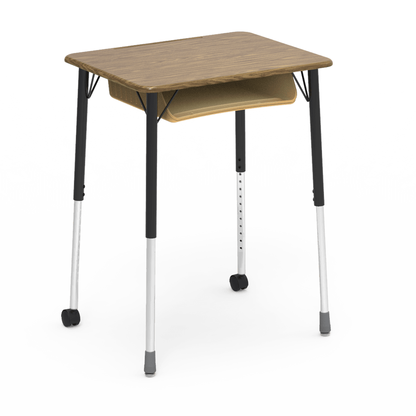 Virco ZUMA Series Student Desk with Book Box Adj Height 26"W x 20"D x 22"-34"H (DESK-ZADJ2026BOXMC2) - SchoolOutlet