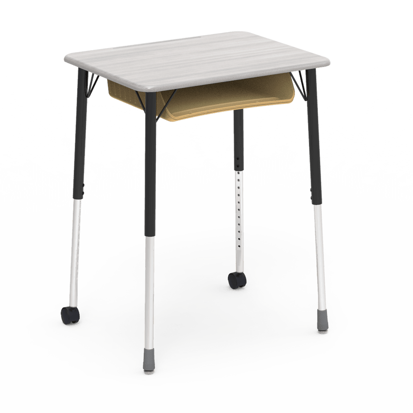 Virco ZUMA Series Student Desk with Book Box Adj Height 26"W x 20"D x 22"-34"H (DESK-ZADJ2026BOXMC2) - SchoolOutlet