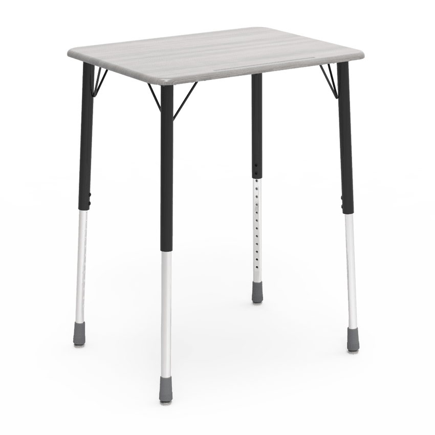 Virco ZADJ2026M - ZUMA Series Student Desk, Hard Plastic 20" x 26-1/8" Top, 22"-34"H Adjustable Height - SchoolOutlet