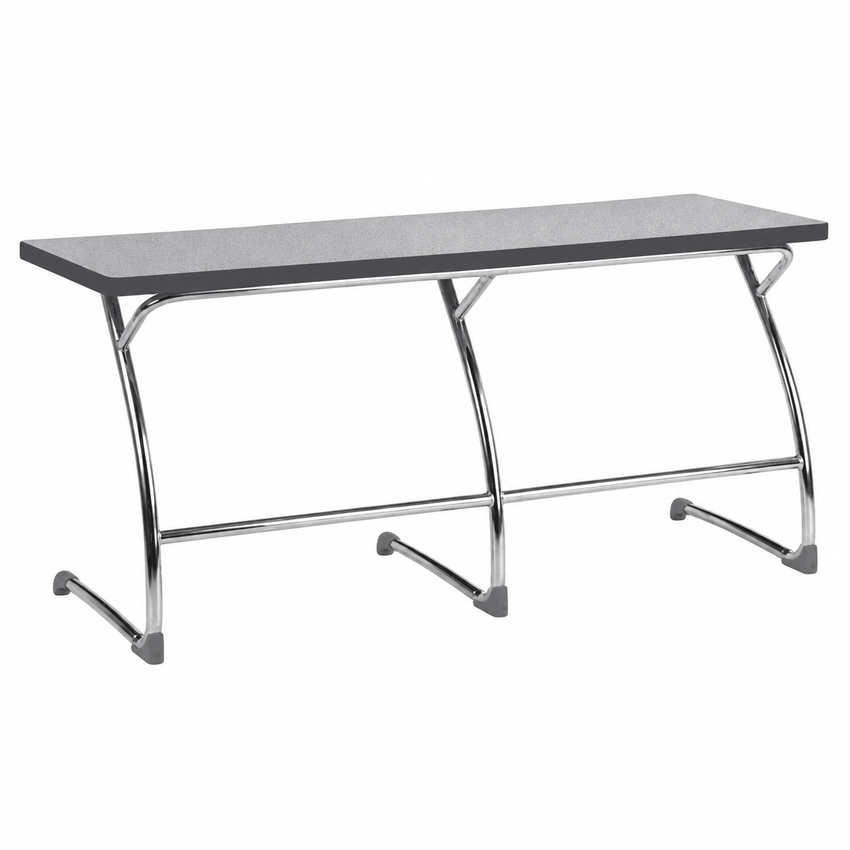 Virco ZDESK226029 - ZUMA Series Two-Student Cantilever Desk, 22" x 60" Laminate Particle Board Top, 29"H - SchoolOutlet