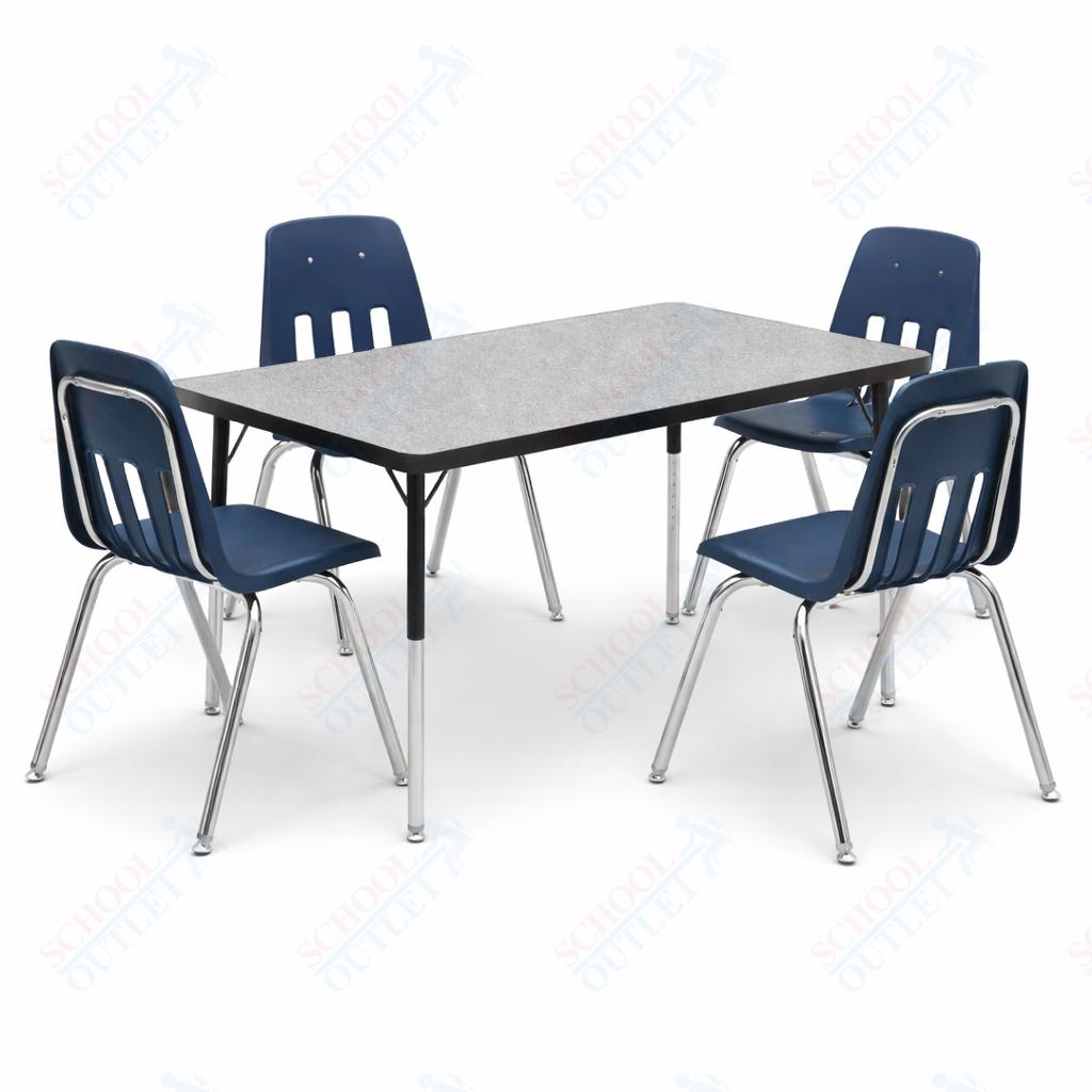 Virco Bundle Kit - 482448 Table with 4 x 9018 Chairs - SchoolOutlet