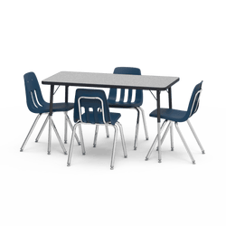 Virco Bundle Kit - 482448 Table with 4 x 9018 Chairs