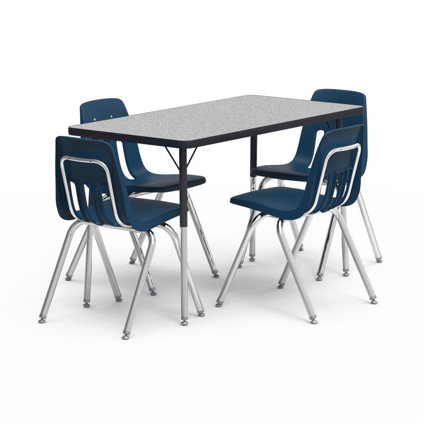 Virco Bundle Kit - 482448 Table with 4 x 9018 Chairs - SchoolOutlet