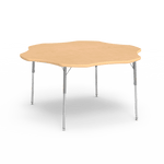 Virco 48FLOW60W - Flower Activity Table with Heavy Duty Laminate Top, Adjustable WheelChair Height Legs (60