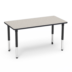 Virco 503060ADJC - 5000 Series Rectangle Activity Table with Casters (30"W x 60"L) with Adjustable Height Legs (24"-32"H)