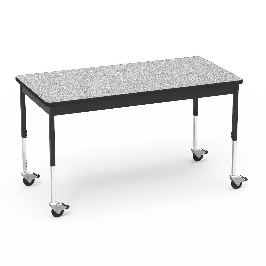 Virco 6800 Series Multi-Purpose Table w/Caster - 30"W x 60"L x 24"-34"H - SchoolOutlet
