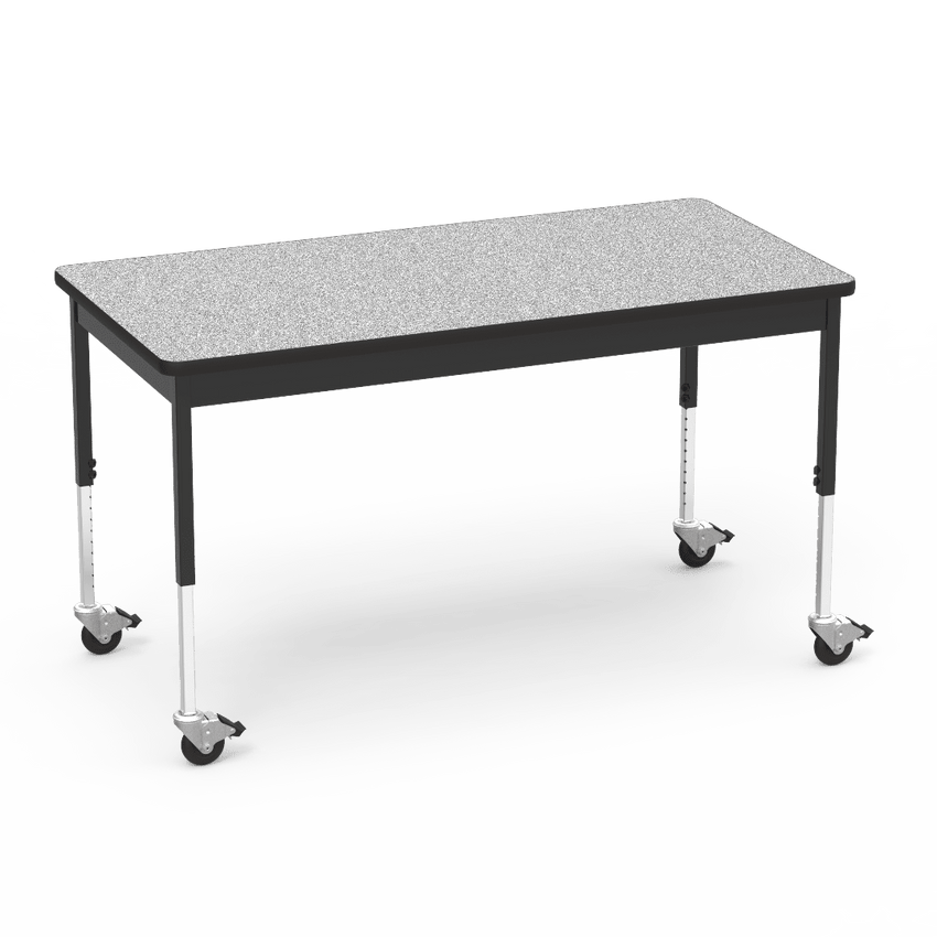 Virco 6800 Series Multi-Purpose Table w/Caster - 30"W x 60"L x 24"-34"H - SchoolOutlet