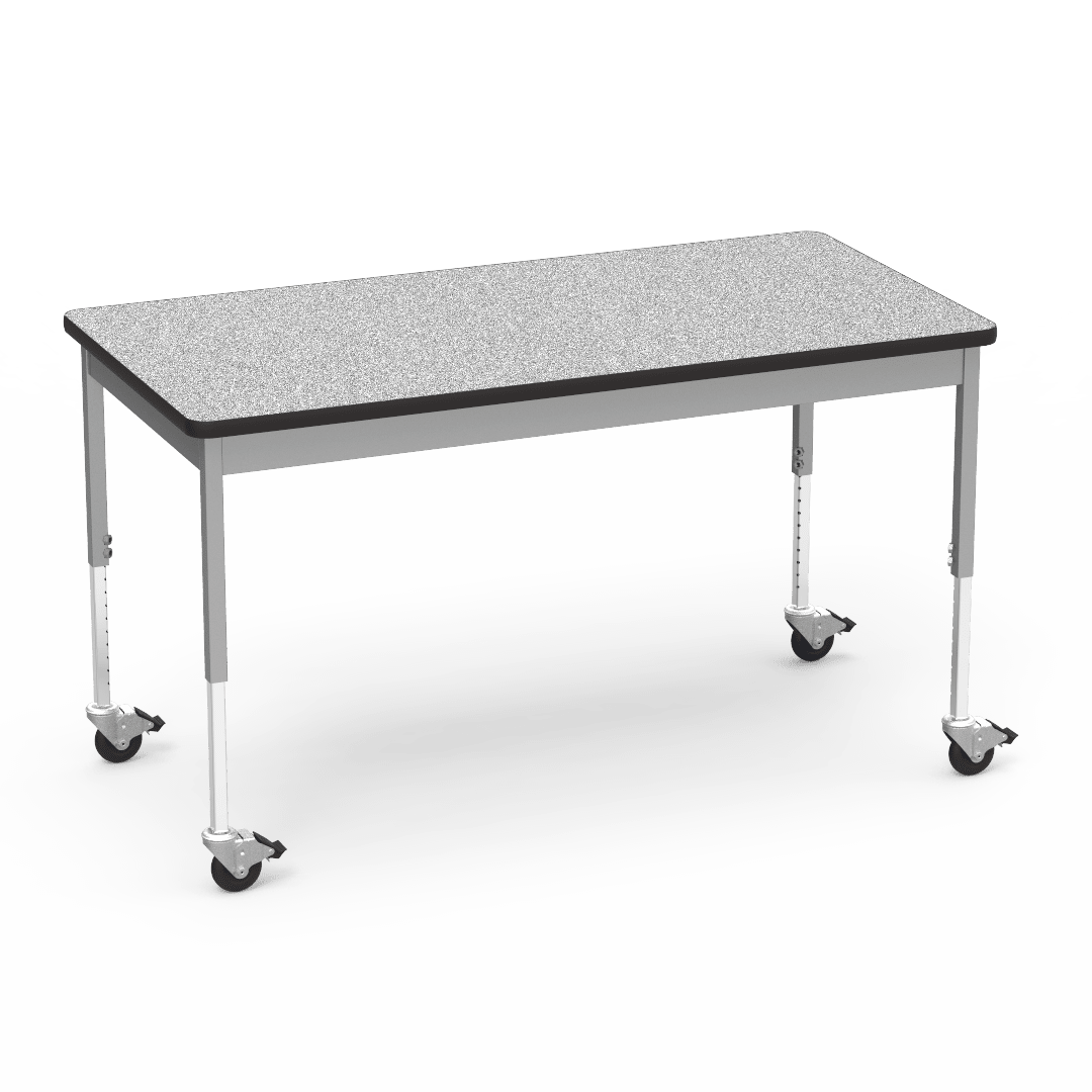 Virco 6800 Series Multi-Purpose Table w/Caster - 30"W x 60"L x 24"-34"H - SchoolOutlet