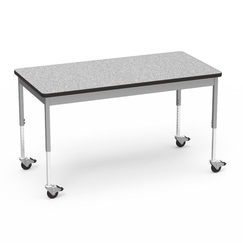 Virco 6800 Series Multi-Purpose Table w/Caster - 30"W x 60"L x 24"-34"H - SchoolOutlet