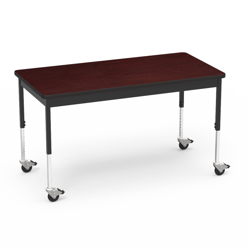 Virco 6800 Series Multi-Purpose Table w/Caster - 30"W x 60"L x 24"-34"H - SchoolOutlet