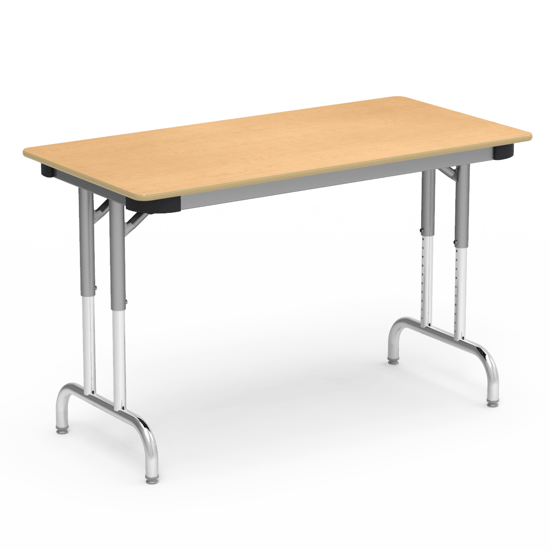 Virco 7900 Series Rectangular Adjustable Table 24" x 48" (Virco 792448) - SchoolOutlet