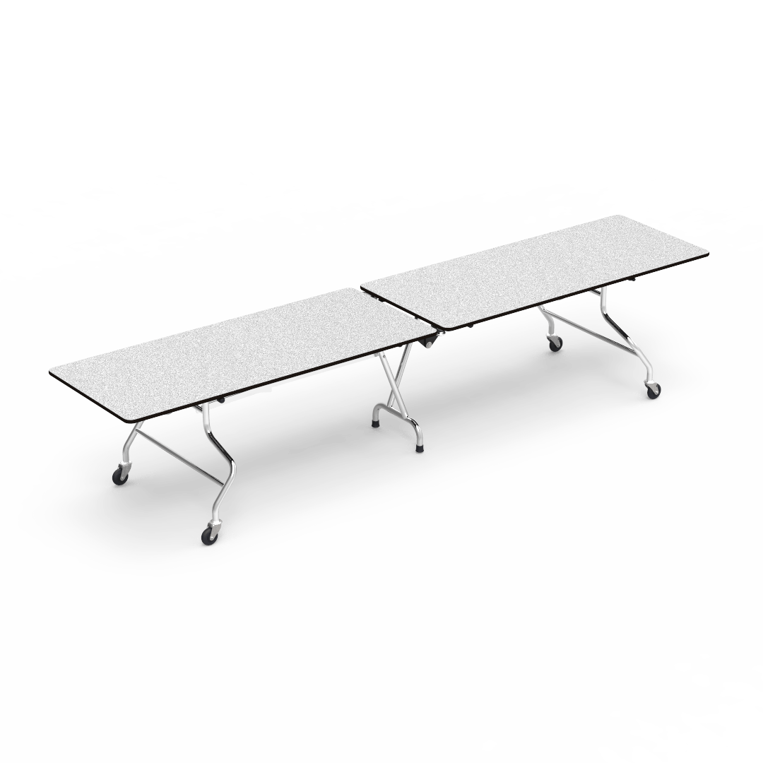 Virco MT30144AE - Mobile Folding Cafeteria Table - Sure Edge - 30"W x 12'L (Virco MT30144AE) - SchoolOutlet