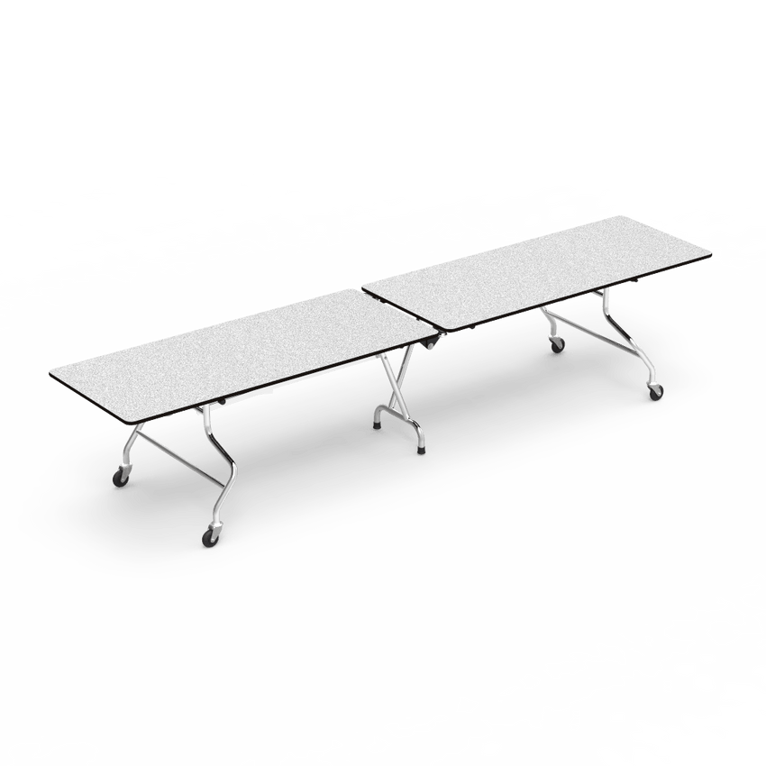 Virco MT30144AE - Mobile Folding Cafeteria Table - Sure Edge - 30"W x 12'L (Virco MT30144AE) - SchoolOutlet