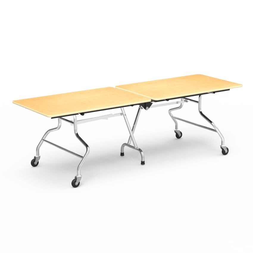 Virco MT3096AE - Mobile Folding Cafeteria Table - Sure Edge - 30"W x 8'L (Virco MT3096AE) - SchoolOutlet