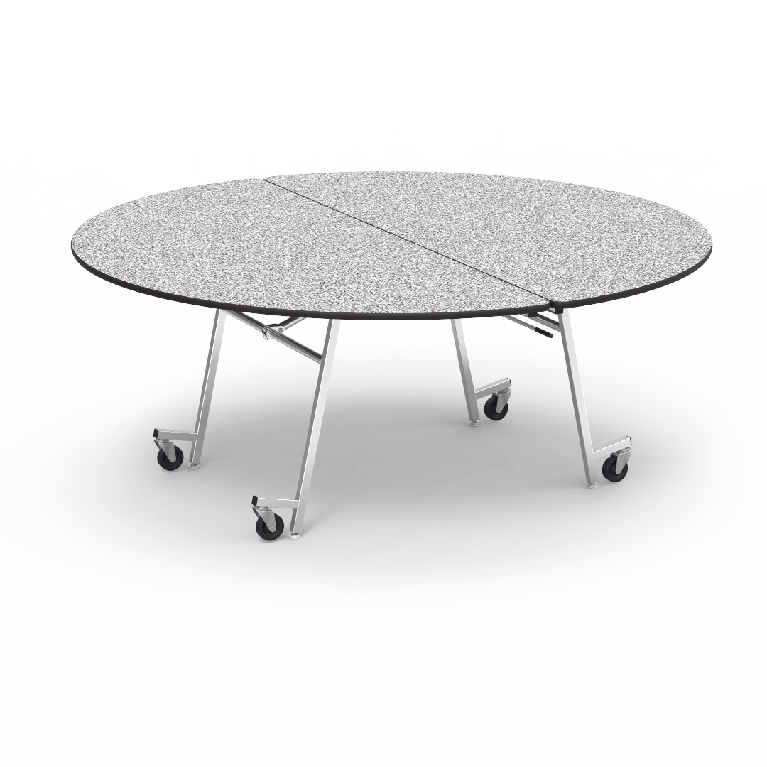 Virco MT72RAE - Round Mobile Folding Cafeteria Table - Sure Edge - 72" Dia (Virco MT72RAE) - SchoolOutlet