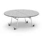 Virco MT72RAE - Round Mobile Folding Cafeteria Table - Sure Edge - 72