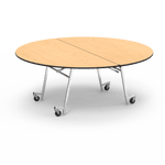 Virco MT72RAE - Round Mobile Folding Cafeteria Table - Sure Edge - 72