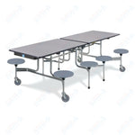 Virco MTS193188W - ADA Compliant Rectangle Mobile Stool Cafeteria Table - T - mold Edge - 19