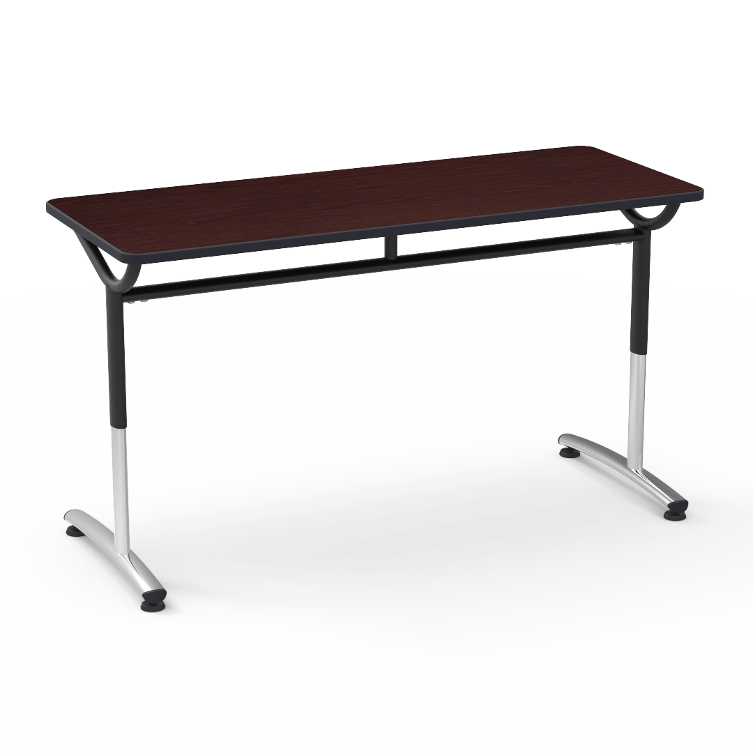 Virco TE24608YADJ - TEXT Series Adjustable Height Training Table - 24"W x 60"L (Virco TE24608YADJ)