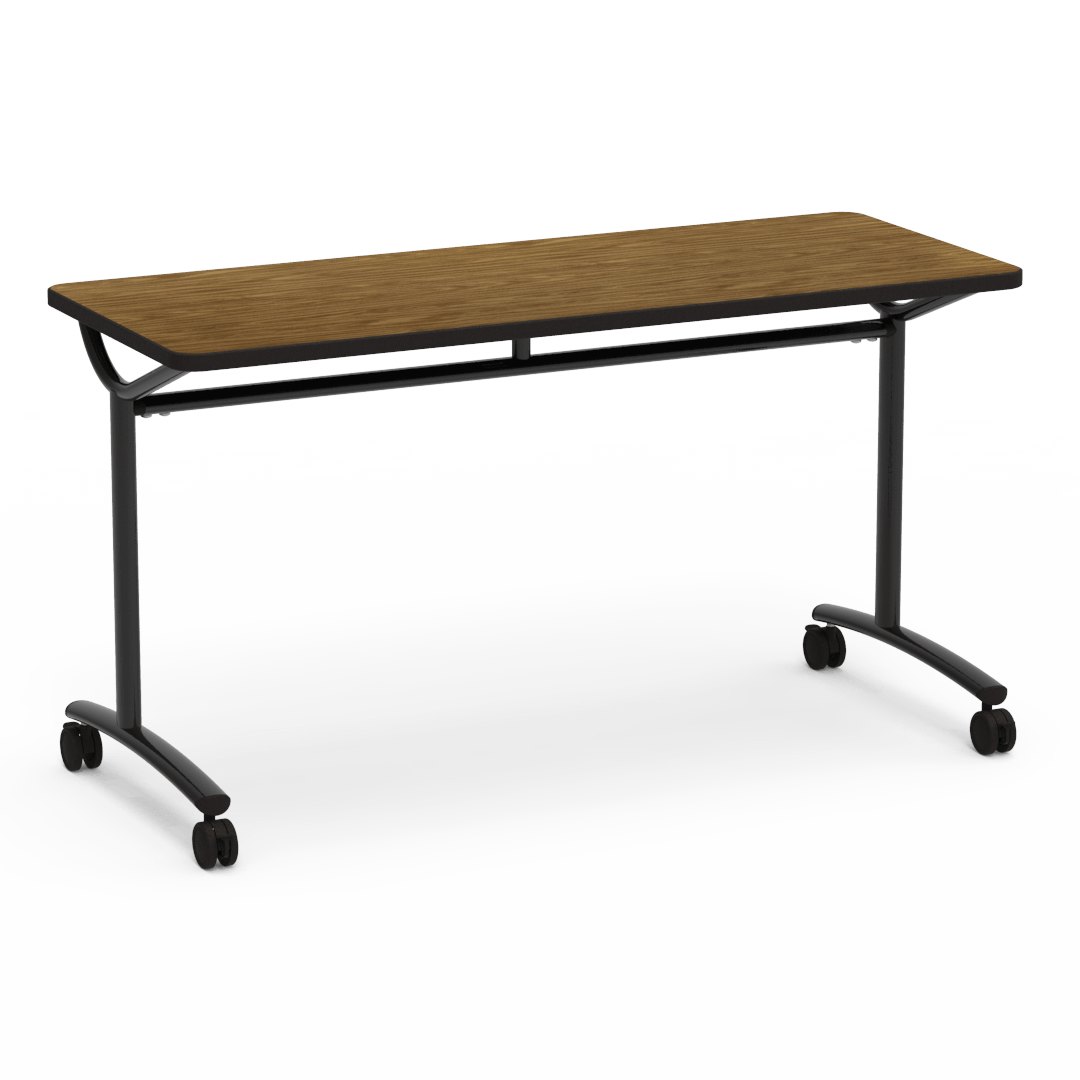 Virco TE24608YADJ - TEXT Series Adjustable Height Training Table - 24"W x 60"L (Virco TE24608YADJ) - SchoolOutlet