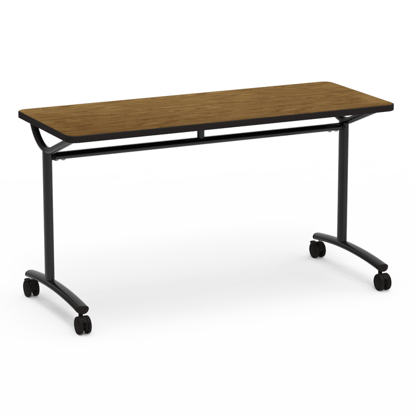 Virco TE24608YADJ - TEXT Series Adjustable Height Training Table - 24"W x 60"L (Virco TE24608YADJ) - SchoolOutlet