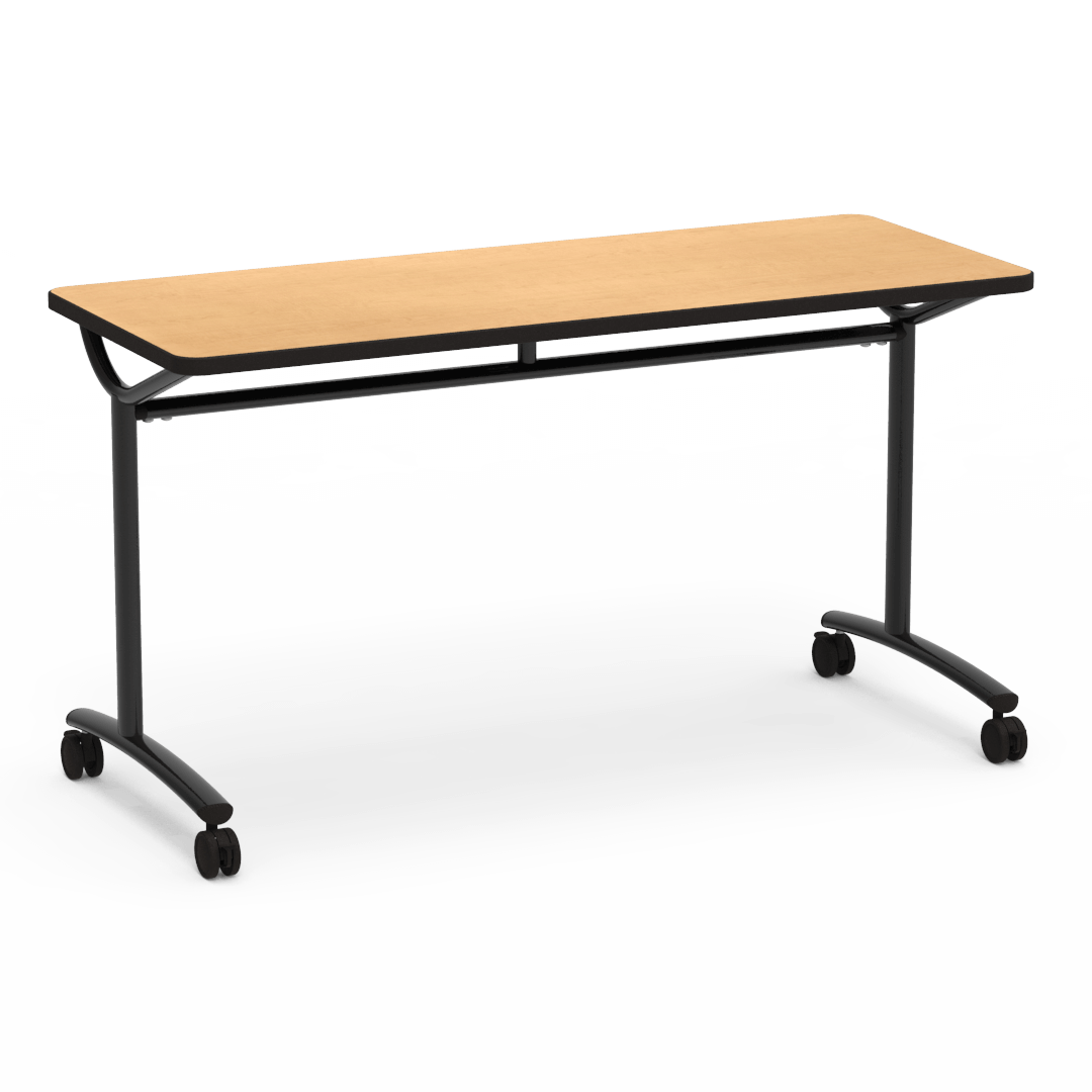 Virco TE24608YADJ - TEXT Series Adjustable Height Training Table - 24"W x 60"L (Virco TE24608YADJ) - SchoolOutlet