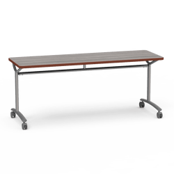 Virco TEXT Series Multi-Purpose Training Table featuring a High-Performance Laminate Top and Industrial T-Leg Base with Casters 72"W x 24"D x 30"H (TABLE-TE24728Y30C)