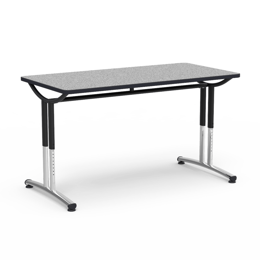 Virco TE30608DADJ - Virco TEXT Series Table, 30" x 60" x 1 - 1/8" Top, Adjustable - Height Legs 26" - 34"H - SchoolOutlet