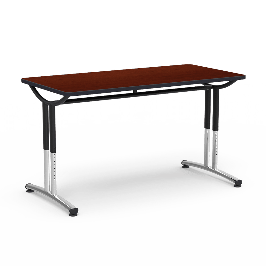 Virco TE30608DADJ - Virco TEXT Series Table, 30" x 60" x 1 - 1/8" Top, Adjustable - Height Legs 26" - 34"H - SchoolOutlet