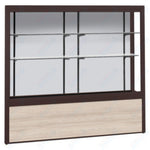 Waddell Challenger 1000 Floor Case w/ White Back & Wood - Grained Vinyl Base - 48