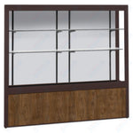 Waddell Challenger 1000 Floor Case w/ White Back & Wood - Grained Vinyl Base - 48