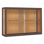 Waddell Champion 1200 Wall Case w/ Cork Back & Anodized Aluminum Frame - 72
