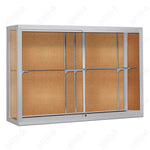 Waddell Champion 1200 Wall Case w/ Cork Back & Anodized Aluminum Frame - 72