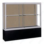 Waddell Challenger 1300 Floor Case w/ Plaque Back & Black Laminate Base - 48