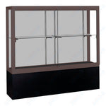 Waddell Challenger 1300 Floor Case w/ White Back & Black Laminate Base - 48