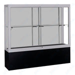 Waddell Challenger 1300 Floor Case w/ White Back & Black Laminate Base - 48