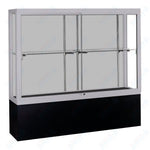 Waddell Challenger 1300 Floor Case w/ White Back & Black Laminate Base - 72