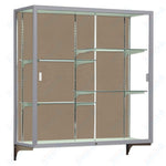 Waddell Champion 2040 Wall Case w/ Plaque Back & Anodized Aluminum Frame - 60
