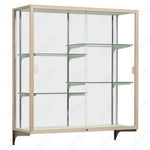 Waddell Champion 2040 Wall Case w/ White Back & Anodized Aluminum Frame - 72