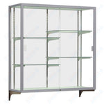 Waddell Champion 2040 Wall Case w/ White Back & Anodized Aluminum Frame - 72